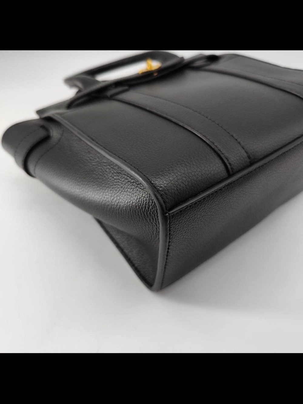 Mulberry Black Pebbled Leather Tote with Gold Hardware - Picture 2 of 16